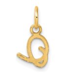 14K Uppercase Letter O Initial Charm - Image 3