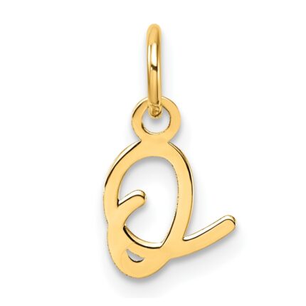 14K Uppercase Letter O Initial Charm