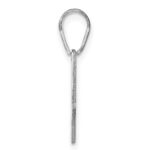 Sterling Silver/Rhodium-plated Connecticut State Pendant - Image 2