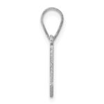 Sterling Silver/Rhodium-plated Maryland State Pendant - Image 2