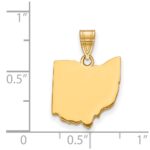 Sterling Silver/Gold-plated Ohio State Pendant - Image 2