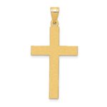 14k Sandblasted Cross Pendant