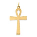14K Laser Designed Ankh Cross Pendant - Image 4