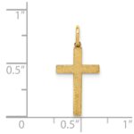 14K Laser Designed Cross Charm - Image 3