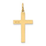 14K Laser Designed Ichthus Cross Charm - Image 4