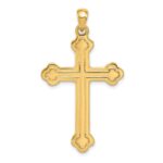 14k Budded Cross Pendant