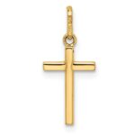 14k Polished Cross Pendant - Image 4