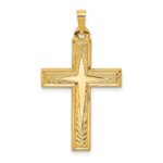 14k Polished Latin Cross Pendant