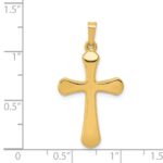 14k Polished Rounded Cross Pendant - Image 4