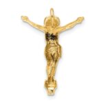 14k Polished Solid Risen Christ Chain Slide - Image 4