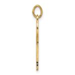 14k Polished Solid Chai Symbol Pendant - Image 2