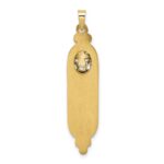 14k Polished and Textured Solid Mezuzah Pendant - Image 4