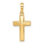 14K Polished Cross Pendant