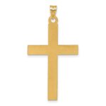 14k Laser Etched Cross Charm - Image 3