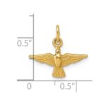 14k Polished Flying Dove Pendant - Image 4