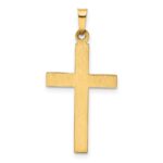 14k Hollow Cross Pendant - Image 4