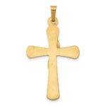 14K Two-Tone Hollow Cross with Drape Pendant - Image 4