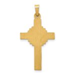 14k INRI Hollow Iona Crucifix Pendant - Image 4