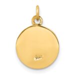 14k Polished and Satin Solid Holy Trinity Medal Charm - Image 4
