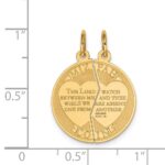 14K MIZPAH COIN 2-piece Round Charm - Image 3