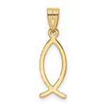 14k Ichthus Fish Pendant - Image 4