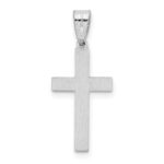 14k White Gold Cross Pendant - Image 4