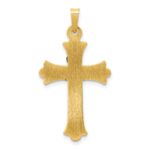 14k Two-tone Claddagh Cross Pendant - Image 4