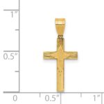 14K Laser Designed Cross Pendant - Image 3