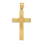 14K Laser Designed Cross Pendant