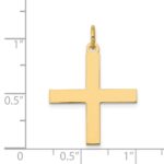 14K Laser Designed Greek Cross Pendant - Image 3