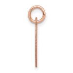 14k Rose Gold Plain .011 Gauge Engraveable Heart 15x14mm Disc Charm - Image 2