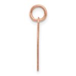 14k Rose Gold Plain .018 Gauge Engravable Heart 16x17mm Disc Charm - Image 2