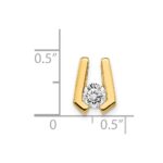 14k Complete AA 4.5mm Diamond Slide Fits up to 2mm Regular/3mm Fancy or Reversible Omega - Image 3