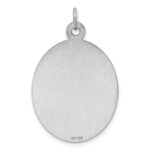 Sterling Silver Rhodium-plated Medical Jewelry Pendant - Image 3