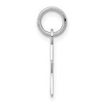 14k White Gold Plain .013 Gauge Engravable 14x11mm Star Disc Charm - Image 2