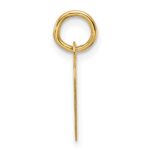 14k White Gold Plain .013 Gauge Engravable Heart 11.7x12.2mm Disc Charm - Image 2