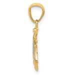 14k and White Rhodium Bee Pendant - Image 2