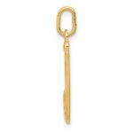 14k Yellow Gold Letter J Initial Charm - Image 2