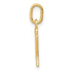 14k Yellow Gold Letter U Initial Charm - Image 2