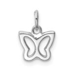 14k White Gold Cut-out Butterfly Pendant