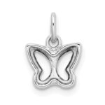 14k White Gold Cut-out Butterfly Pendant - Image 4