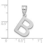 14kw Polished Bubble Letter B Initial Pendant - Image 2