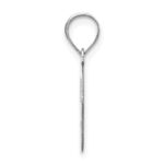 14kw Polished Bubble Letter G Initial Pendant - Image 2