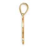 14K Script Letter D Initial Pendant - Image 2