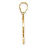 14K Script Letter P Initial Pendant - Image 2