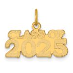 14k Polished CLASS OF 2025 Charm