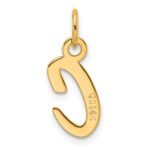 14k  Slanted Block Letter C Initial Charm - Image 3