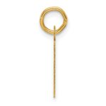 14K  Slanted Block Letter T Initial Charm - Image 2