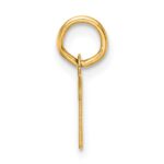 14K Small Script Letter K Initial Charm - Image 2