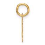 14K Small Script Letter L Initial Charm - Image 2